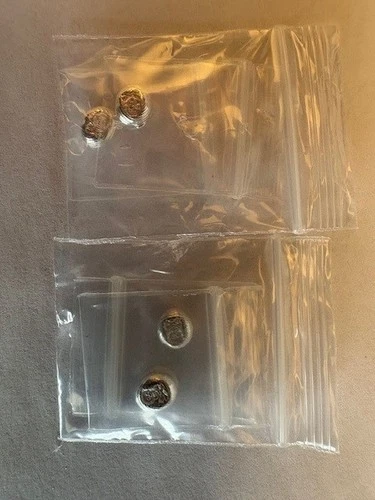 Lot of 4 – 1 Gram .999 Fine Silver Hand Poured ‘Pirate Skull’ Bar/Round