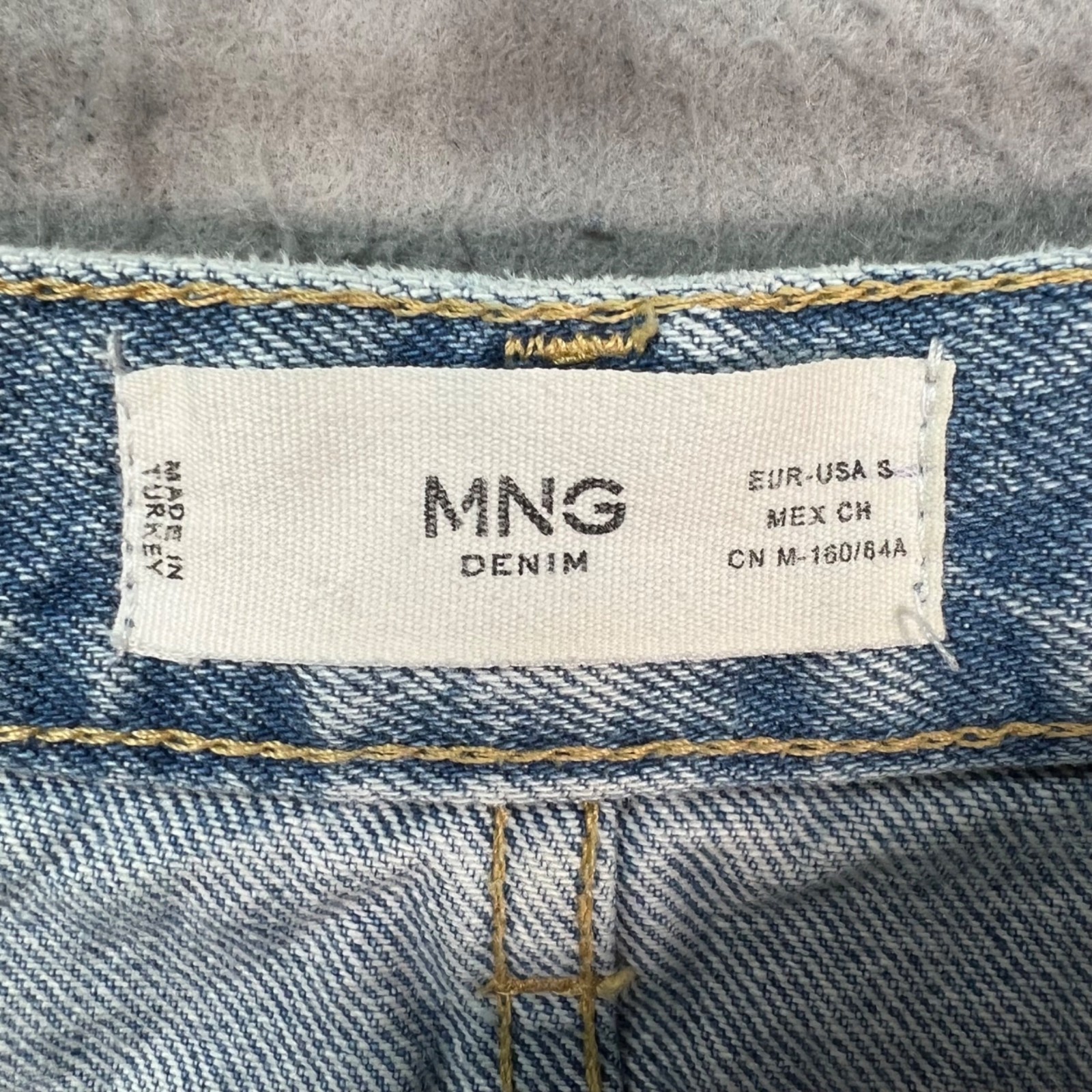 Mango Womens Size Small Denim Patchwork Maxi Skir… - image 3