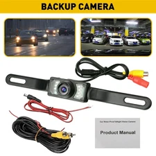 Backup Camera and Monitor HD 720P Car Rear View Night Parking Vision Reverse Kit