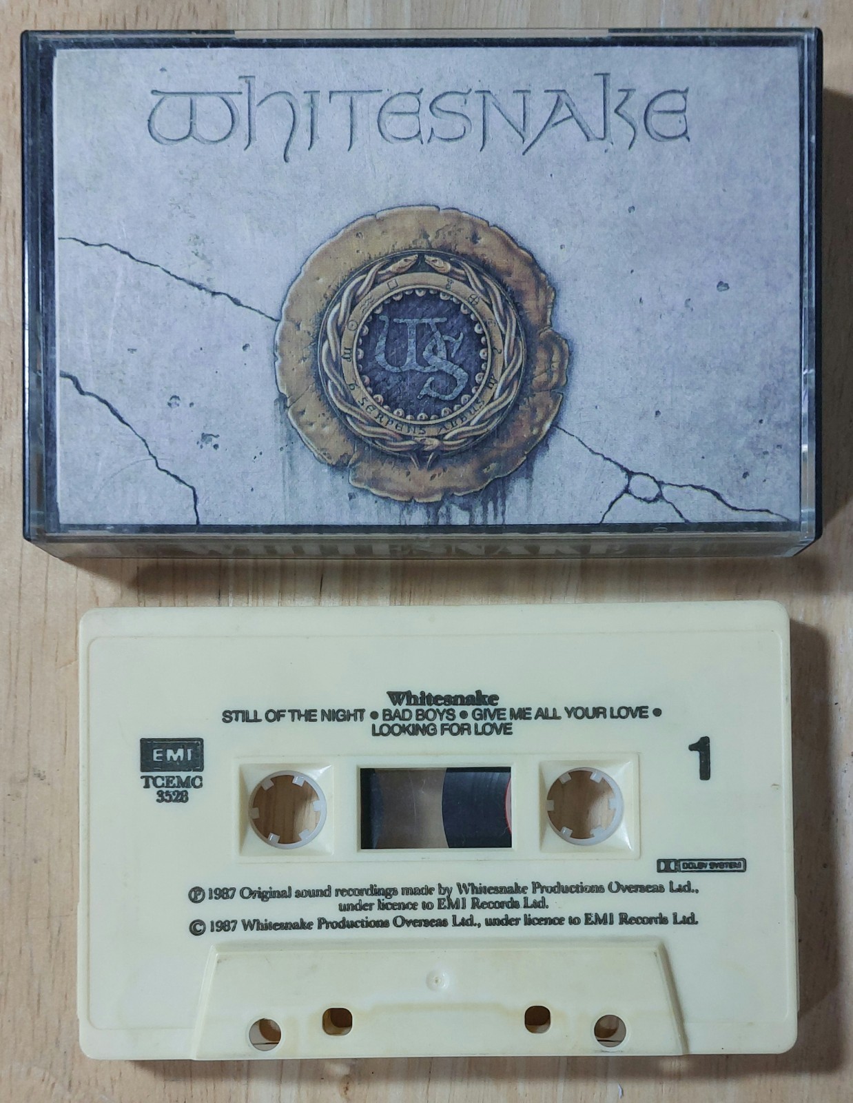 Whitesnake - Self Titled- Cassette Tape Album