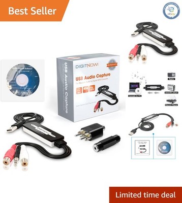 Live Audio Recording & Conversion with USB Audio Capture Card for Mac & Windows