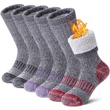 Kids Wool Hiking Socks Boys Girls Merino Wool Socks Thermal Winter Warm Thick...
