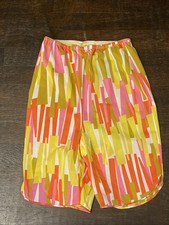VINTAGE VANITY FAIR MOD MULTICOLOR BLOOMERS PETTIPANTS NYLON GRANNY PANTIES SZ 4