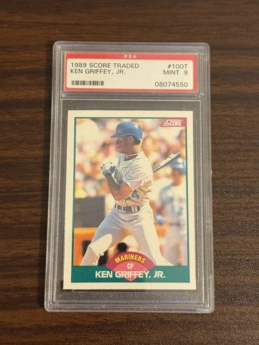 1989 Score Rookie Traded Ken Griffey Jr #100T (RC) PSA 9 Mint Mariners HOF