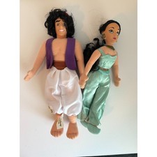 Vintage Disney Aladdin  Jasmine Plush Doll Set - Walt Disney World Exclusive