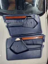 Mercedes W124 S124 t&uuml;rverkleidung vorne Rechts Links BLUE LEDER Blau Leather