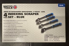 New Matco Tools 4pc Indexing Scraper Set Blue Sis4b