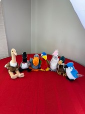 7 lot beanie baby Bird Set Duck Pelican Goose Ostrich Original Collectible