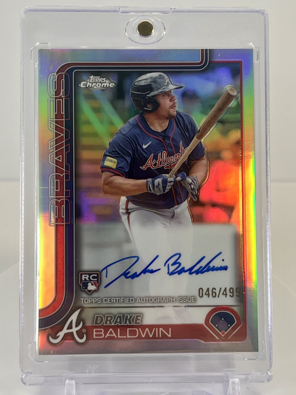 2025 Topps Chrome Rookie Autographs Drake Baldwin RC #RA-DBA Refractor /499 ROY!