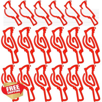 Cardinal Paper Clips 12 Pcs Jumbo Red Bird Bookmark Gift Book Lovers