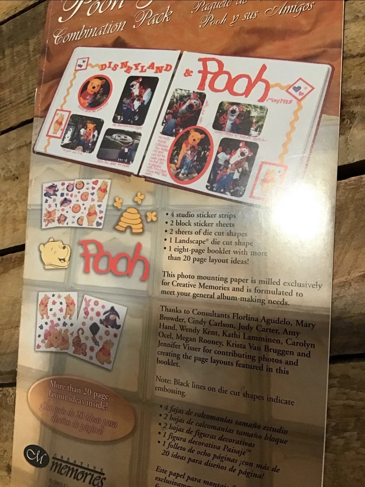 Creative Memories 小熊维尼和朋友组合包 2002 全新原装包装  — 第 3/3 张图片