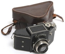 BLACK Ihagee Exakta SLR camera w. Ihagee Anastigmat Exaktar 3.5/7.5cm NOTTESTED