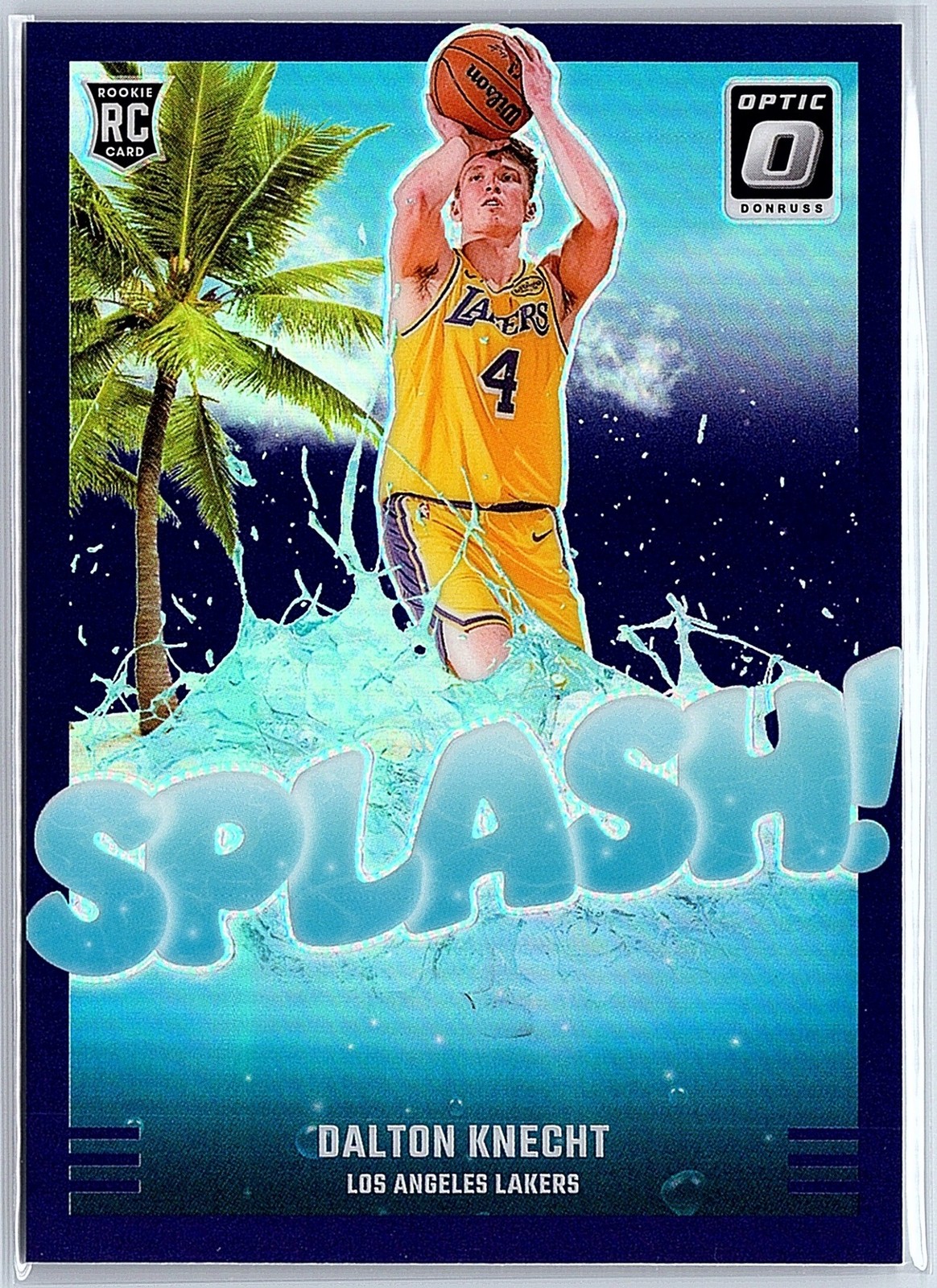 2024-25 Panini Donruss Optic Dalton Knecht Splash! Purple RC #12 Lakers