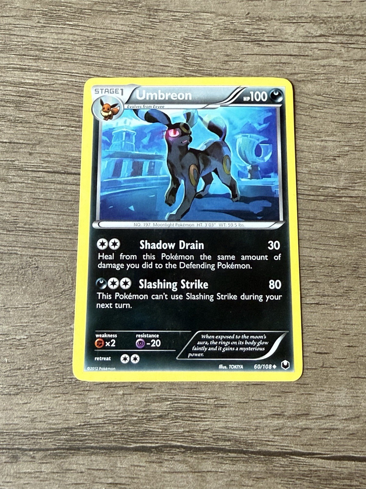 Umbreon 60/108 Dark Explorers Uncommon Regular