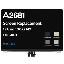 A3113 for MacBook Air 13.6" M3 2024 LED LCD Screen Replacement Display Assembly