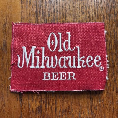 Vintage 90er USA Old Milwaukee Bier Alkohol großer gestickter Aufnäher