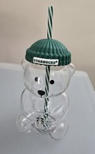 2025 Glass Starbucks Bearista Bear Cold Cup Holiday Limited Edition, Brand New