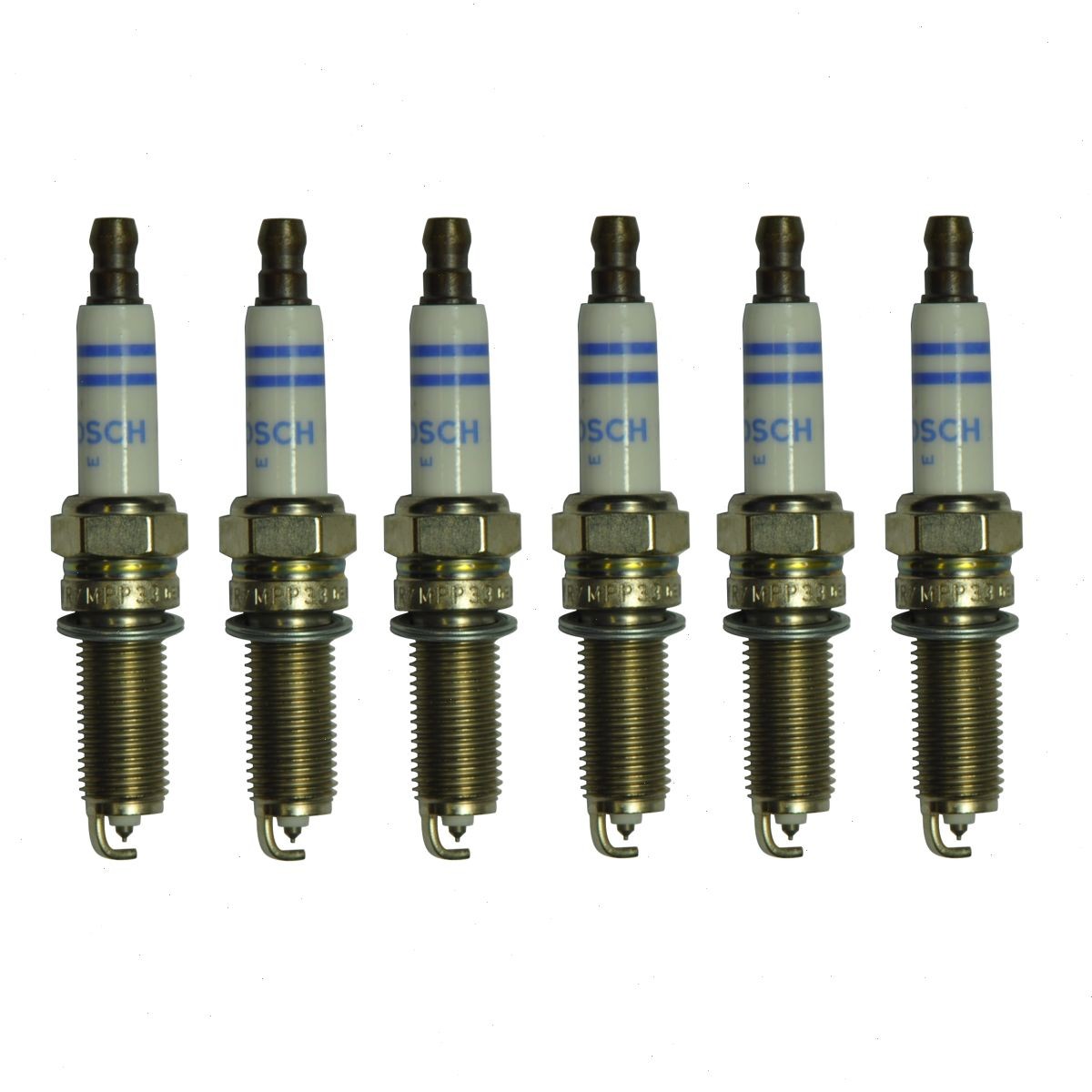 6 pc Bosch Double Platinum Spark Plugs for 2010-2012 Mercedes-Benz C250 2.5L yt