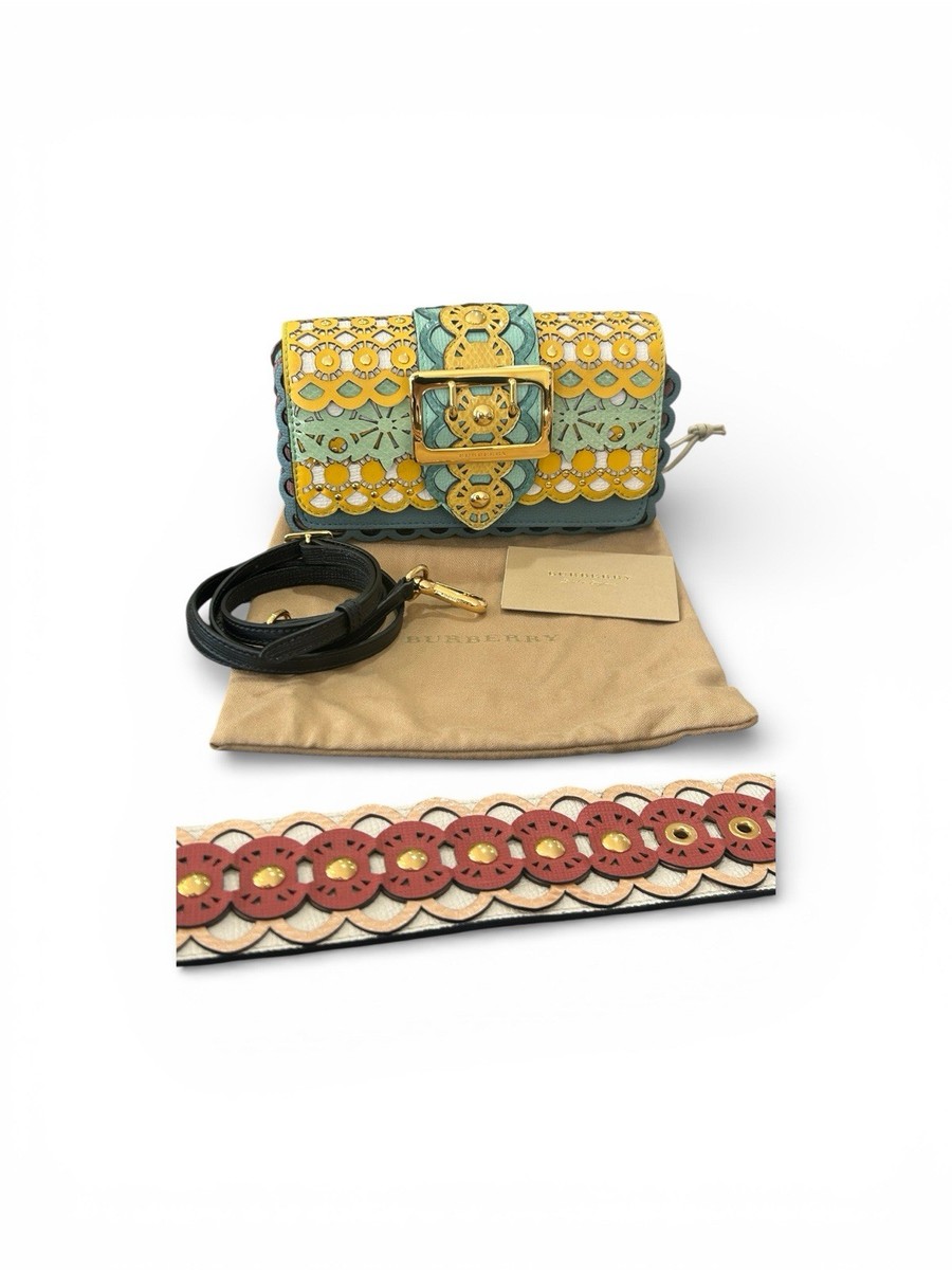 Burberry London ~ England Layered Lace Shoulder Bag in Celadon