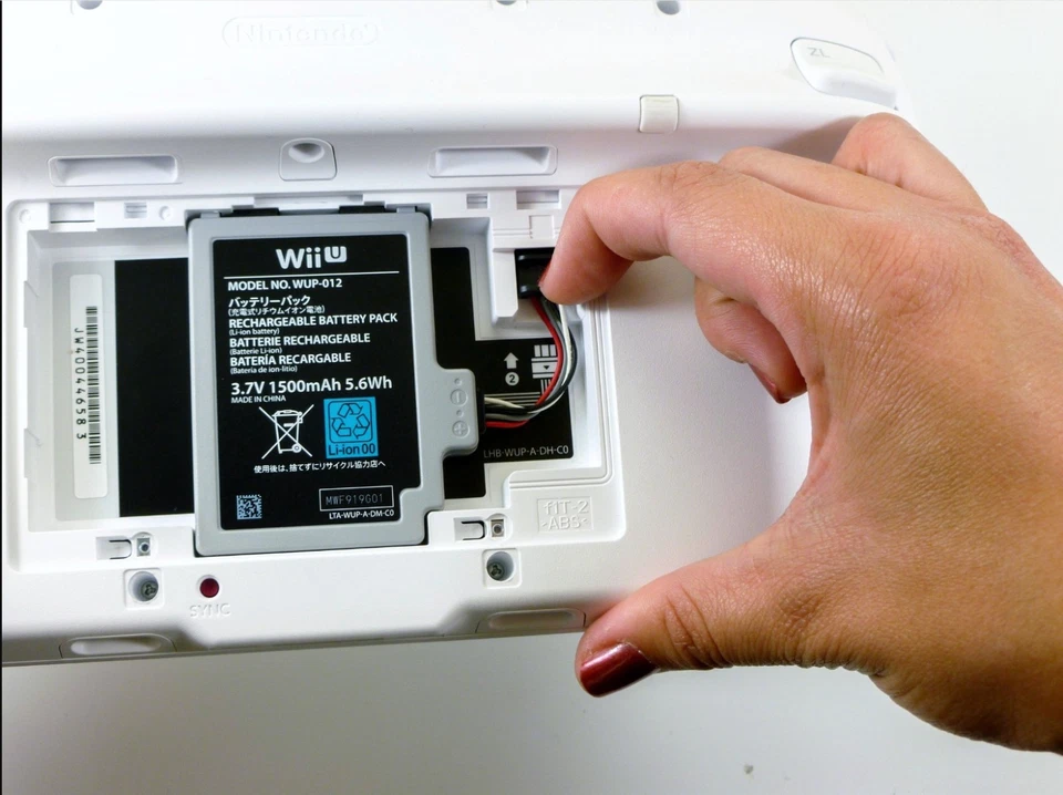 Batería Original OEM Nintendo Wii U GamePad WUP-012 | 1500mAh 3.7V Repuesto Foto 2 de 2