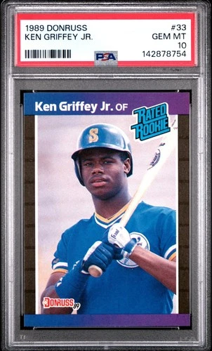 1989 Donruss Ken Griffey Jr #33 PSA 10 GEM MINT RC RATED ROOKIE