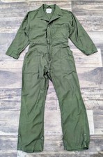 Vintage 60s 70s Vietnam Era US Army Coverall Mens Large Og 107 Green Sateen XL
