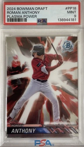2024 Bowman Draft Chrome Roman Anthony #PP-18 Plasma Power Boston Red Sox