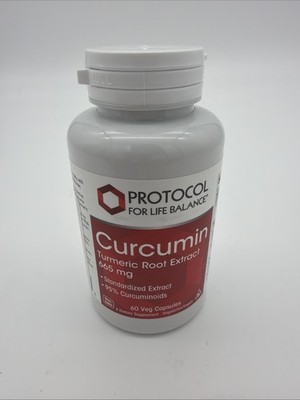 Protocol For Life Balance Curcumin Turmeric Root Extract 60 Veg Capsules