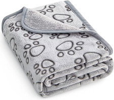 Premium Soft Dog Blanket Washable, 40"X32" Cat Blanket for Indoor Cats Large M