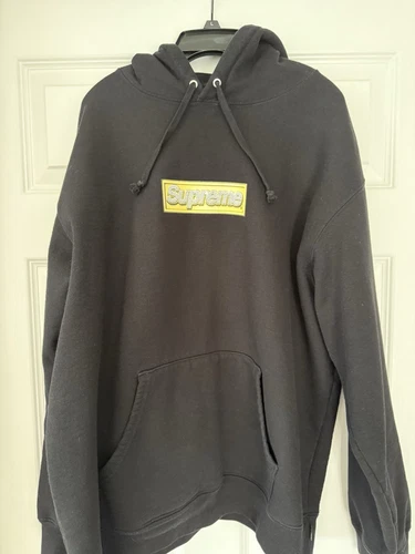 Sweat à capuche SS22 Supreme Bling Box Logo Noir Large