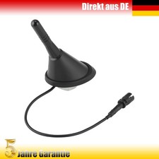 Auto KFZ Kurz Stab Dach Antenne Raku 2 Sockel für Nissan, Peugeot AM/FM Schwarz