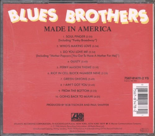 Blues Brothers Made In America CD Germany Atlantic 7567814782 - Bild 2 von 3