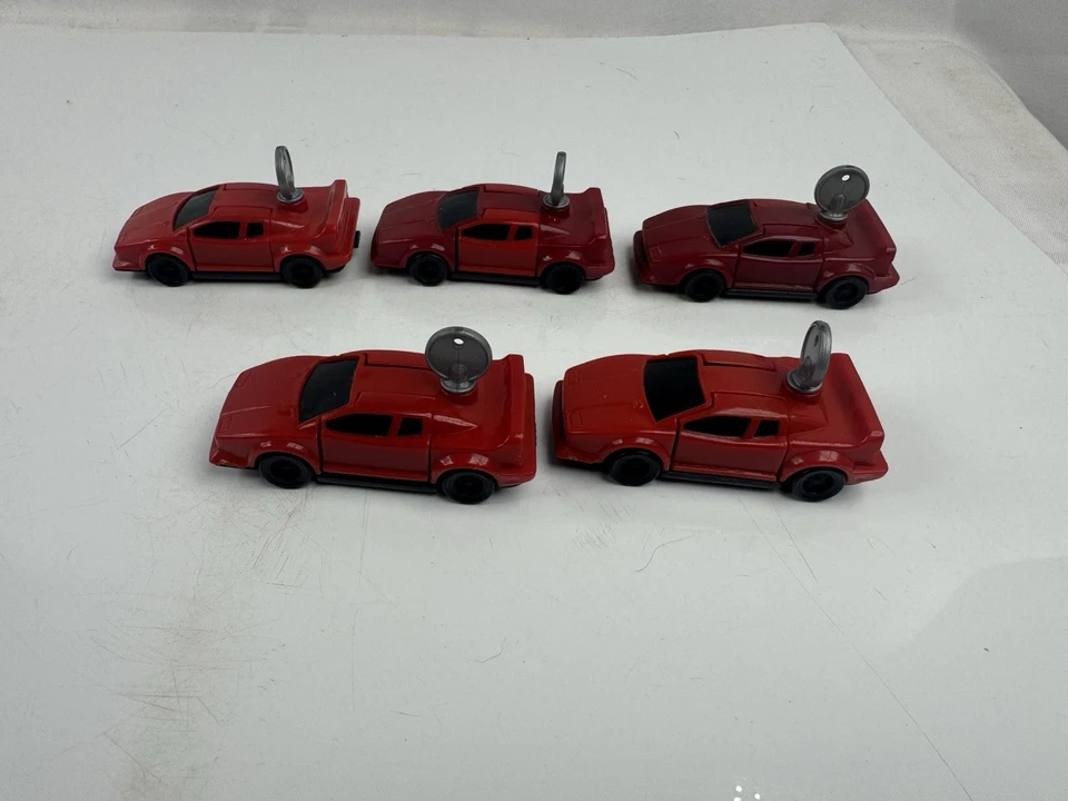 Lot Of 5 Vintage Red Hot Wheels Key Force Toy Cars  Mattel 1993 - Image 2 of 4
