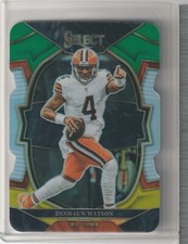 2022 Select Prizm Green and Yellow Die Cut #67 Deshaun Watson 🏈