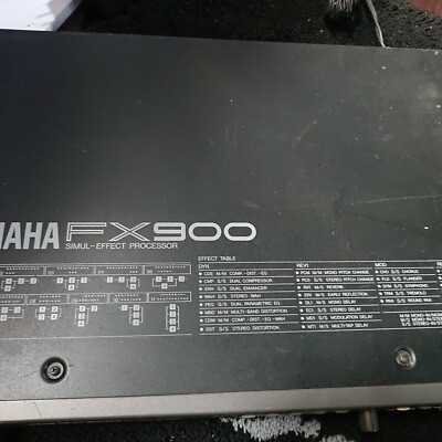 YAMAHA FX900 SIMUL-EFFECT PROCESSOR - operation confirmed - as is