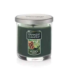 Yankee Candle Small Tumbler 7oz - Balsam & Cedar Scented Holiday Home Fragrance