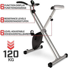 Vélo d'Appartement Pliable LCD 8 Niveaux Résistance Fitness