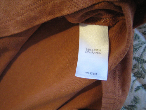 J Jill Orange/Rust Linen Blend Tee. Peek a Boo Shoulders. Sm. NWT - Picture 8 of 10