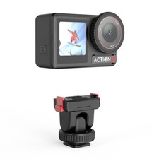 For DJI Osmo Action 5pro/4/3 Magnetic Base Gimbal Cold Shoe Expansion Base Black