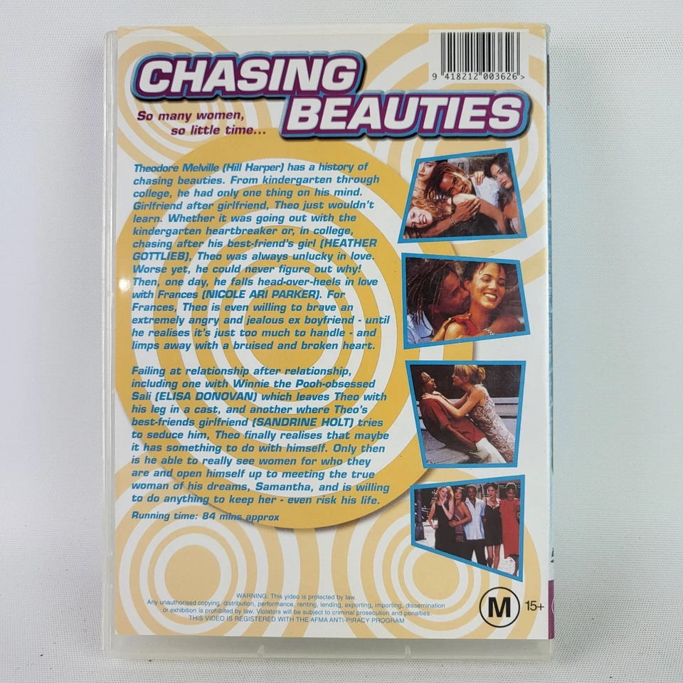 Chasing Beauties (DVD 1999) - VERY GOOD - Free Post - Region 4 - image 2 of 3