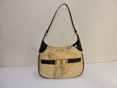 HOBO UNTERHOSE ALVIERO MARTINI Prima Classe black saffiano und Geo Natural