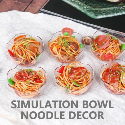 2 Pieces Simulation Food Model Child Kitchen Prop Decor Fake Noodle - Zdjęcie 12 z 12