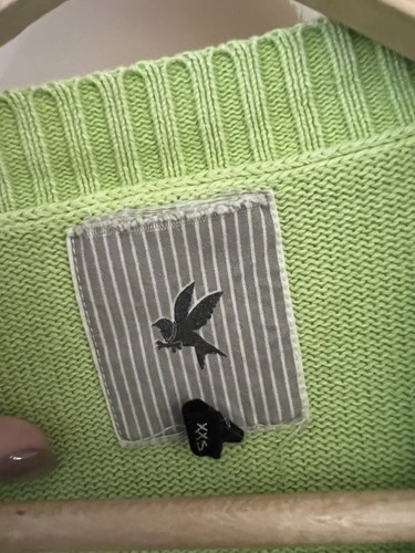 One Teaspoon Light Green Neon Pullover Knit-Comfy-Casual-Size 2XS - Picture 3 of 14