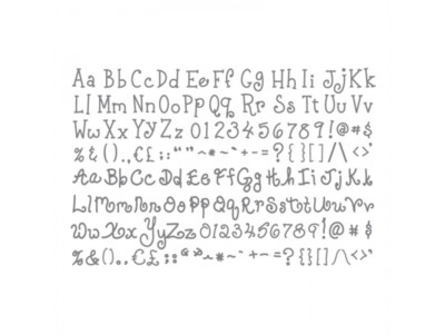 Sizzix eclips Cartridge - Bang! Zoom! and Yarn Alphabets