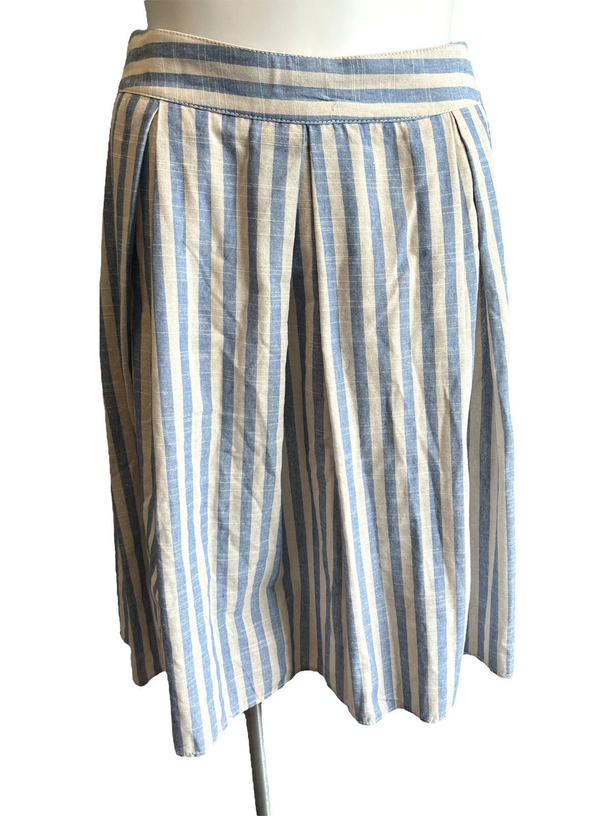 XL Max Studio Hi-Lo Striped Skirt NWT
