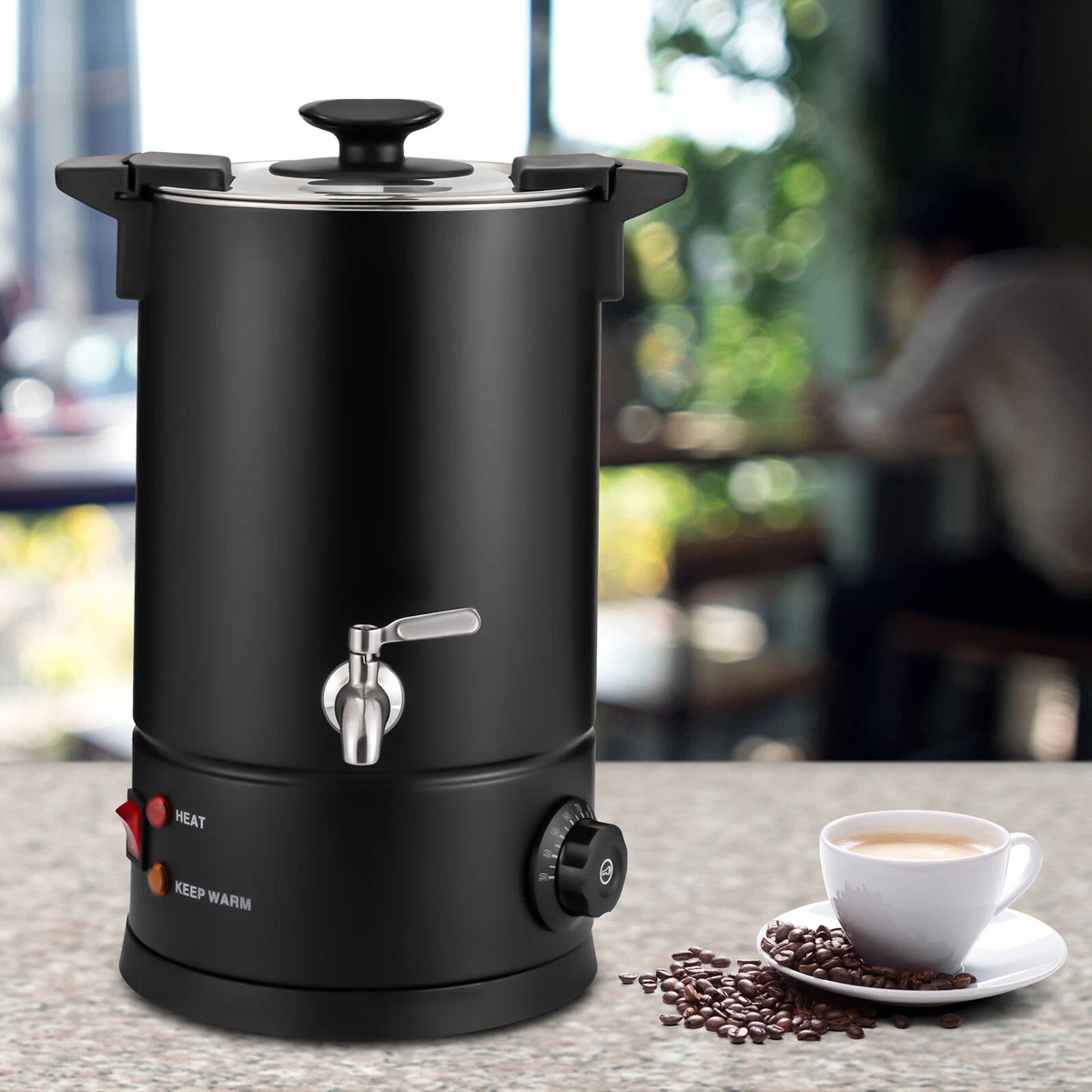 Electric 8L/270Oz Coffee Urn and Hot Beverage Dispenser, Commercial , 1000w