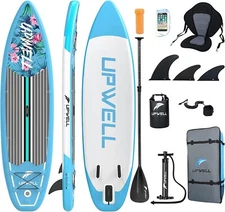 10’6”x 32”x 6” Inflatable Stand Up Paddle Board with SUP Accessories