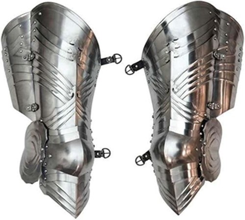 Medieval LARP Armor GOTHIC LEG Guard - Picture 8 of 11