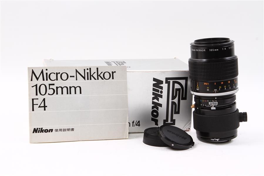 Used Nikon Micro-Nikkor 105mm f/4 AI Lens w/ PN-1 & Box | eBay