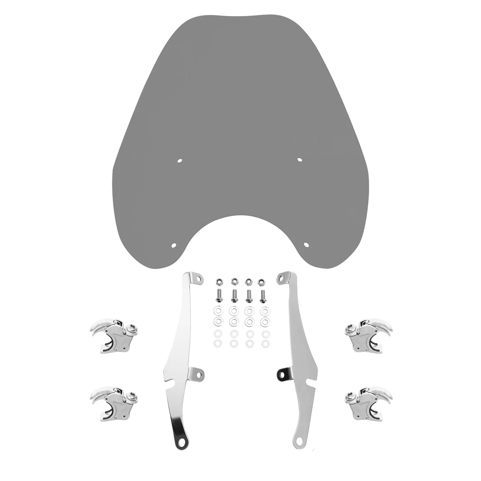 Parabrisas y abrazadera de 41 mm apta para Harley Softail tren nocturno estándar personalizado 88-13 Foto 4 de 4